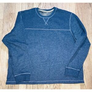 G.H.Bass & Co SweatShirt Mens XXL Dk Gray Long Sleeve Pullover Crew Neck -AA0025